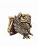 Owl bird with saxophone without stand 7ULVP5