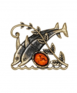 Dolphins Brooch A6O64N