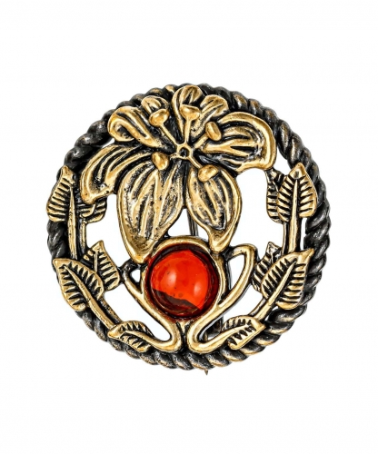 Brooch Flower Circle 1I15EN