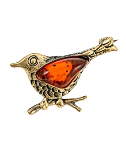 Brooch Bird Cuckoo Q01MNA