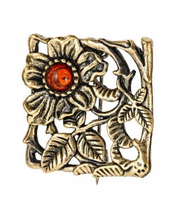 Brooch Flower Square C9B4BR