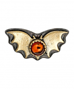 Bat Silhouette Brooch N1F9VI