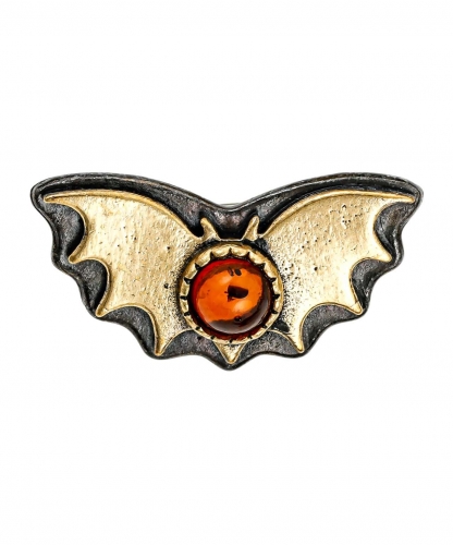 Bat Silhouette Brooch N1F9VI