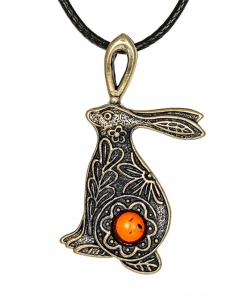 Painted Hare Pendant YERX7I