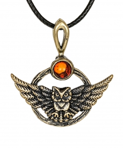 Pendant Owl Circle I8LDPY