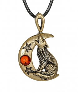 Pendant Luna Wolf I6I8WH