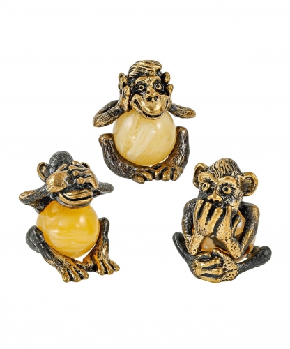 Monkeys set - 3 pcs. WQV7YL