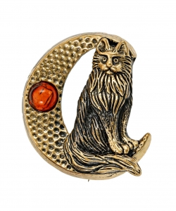 Brooch Cat Lunar LSRZK8