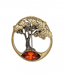 Brooch Tree of Happiness JRBEM1