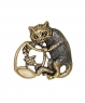 Brooch Cat with fish K4UDRO