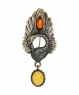 Swan brooch with pendant DFNHXM