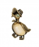 Brooch Duck in a hat AZZO6X