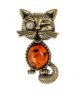 Business cat brooch 35VLFD