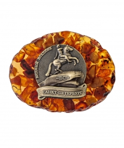 St. Petersburg Magnet Amber Bronze Horseman 43OHKF