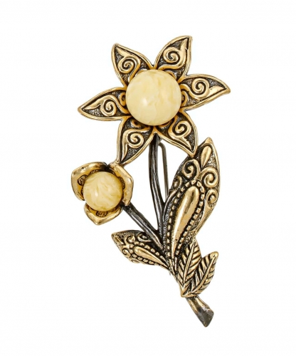 Worsley Flower Brooch 6KM4LZ