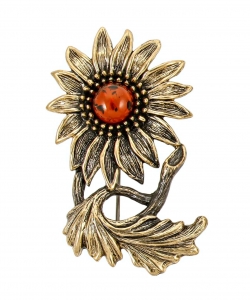 Brooch Calendula Flower LO7J9I