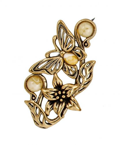 Brooch Butterfly Lily HFKHX3