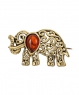 Elephant lace brooch WONICX