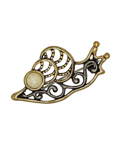 Snail Lace Brooch H403UB