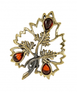 Brooch Leaf Vine Dew 2AAA90