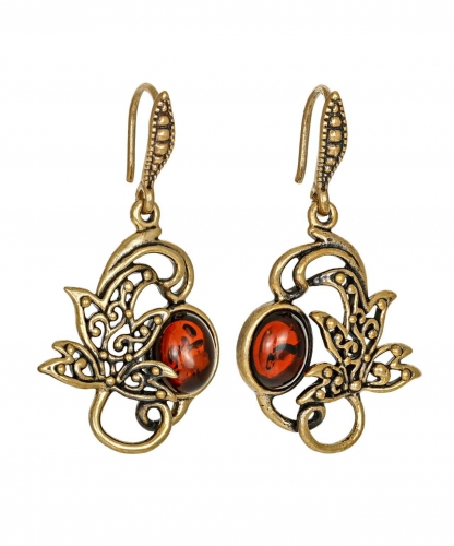 Earrings Leaf Maple lace ZU403N