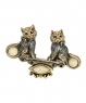 Brooch Cats on a swing 3P27KP