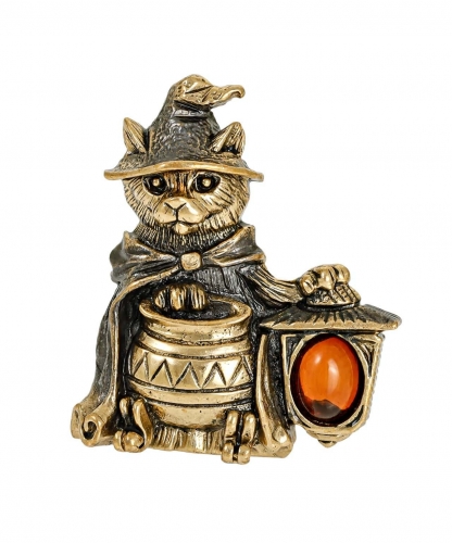 Brooch Cat sorceress Y41N9L