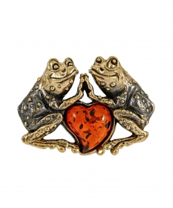 Brooch Frogs in Love WMZ1IX
