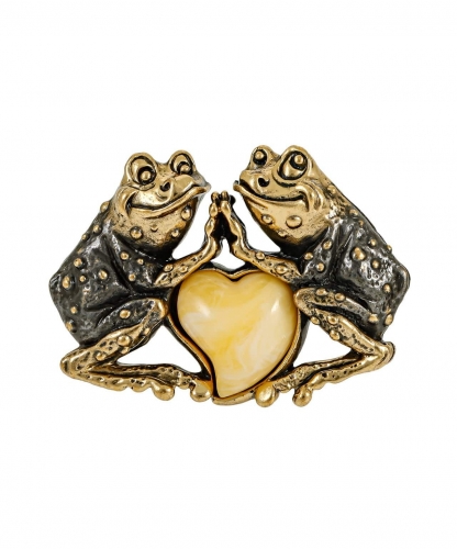 Brooch Frogs in Love WMZ1IX