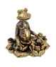 Candlestick Frog with lotus QB73VK