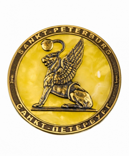 Magnet "St. Petersburg Circle Griffin" "KE83TT"