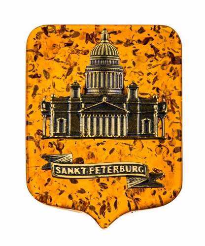 Magnet "St. Petersburg shield St. Isaac's Cathedral"" M152MZ"