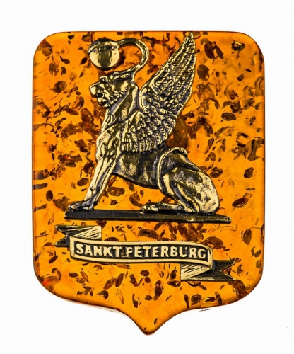 Magnet "St. Petersburg shield Griffin" "IZBXTP"