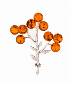 Brooch Viburnum Branch 4.01-P HTVSK8