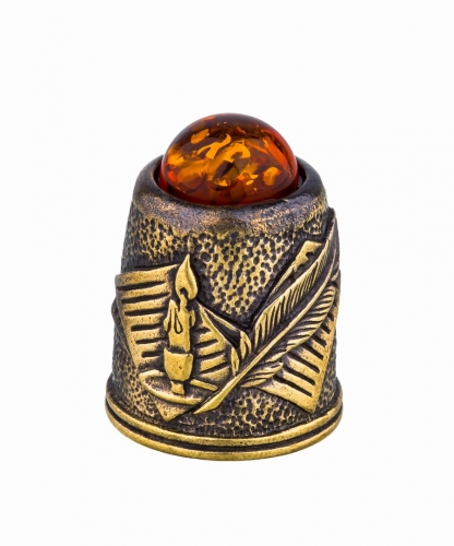 Thimble Pushkin A.S. with cabochon KA5DQU