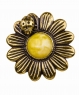 Brooch Daisy with ladybug FSFKPA