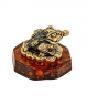 Feng Shui frog with coins on stand TR94R7